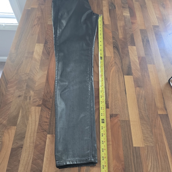 AG Adriano Goldschmied Legging Ankle in Leatherette Black Pants Size 27 NEW - Picture 9 of 12